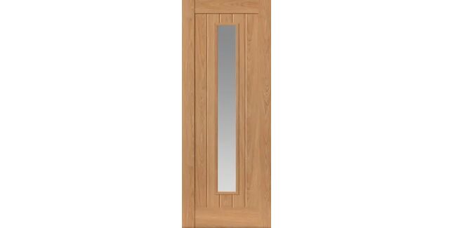 JB Kind Hudson Oak-Effect Glazed Internal Door