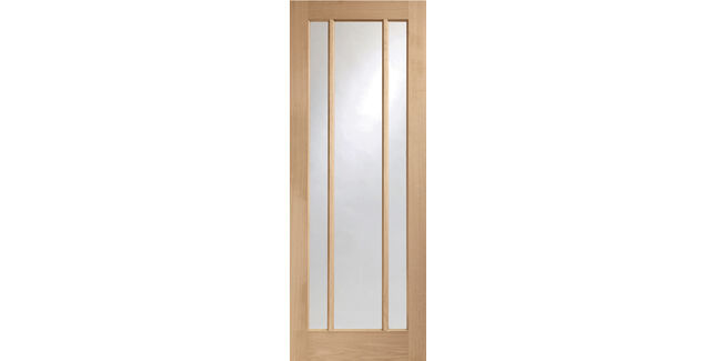 XL Joinery Worcester Pre-Finished Oak 3 Light Glazed Internal Door