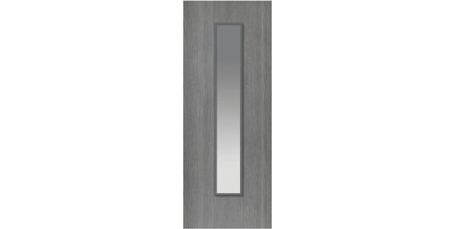JB Kind Pintado 1 Light Grey Painted Glazed Internal Door