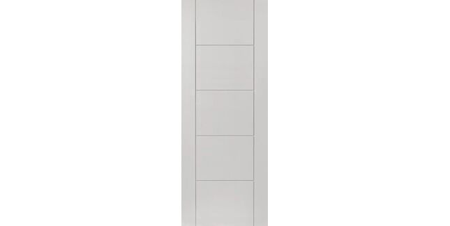 JB Kind Tigris Modern 5 Panel Pre-Finished White Internal Door