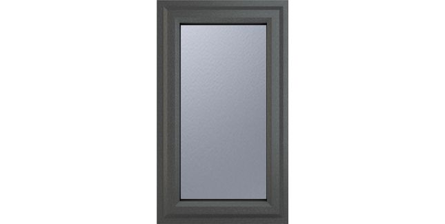 Crystal uPVC Left Hand Side Hung Triple Glazed Casement Window - Grey