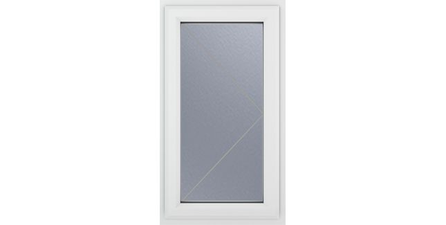 Crystal Right Hand Side Hung uPVC Casement Triple Glazed Window - White