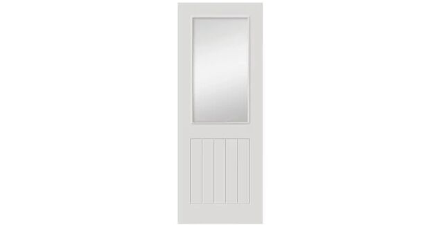JB Kind Thames White Glazed Internal Door