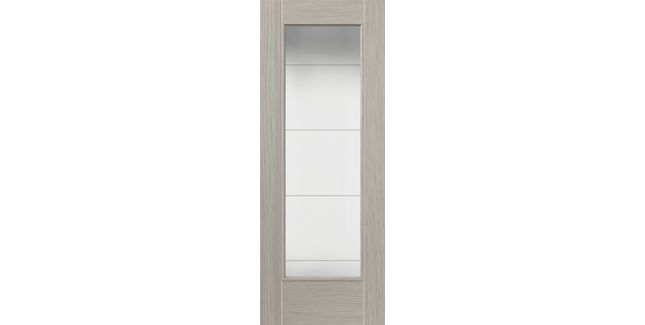 JB Kind Tigris Pre-Finished Light Grey Glazed Internal Door
