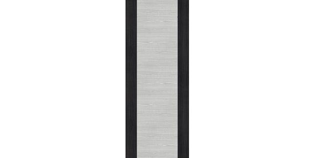 Deanta Contrast Light/Dark Grey Ash Veneer Flush Internal Door