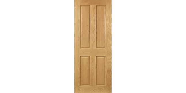 Deanta Bury Pre-Finished Oak FD30 Fire Door