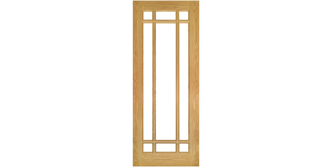 Deanta Kerry Unfinished Oak Glazed Internal Door