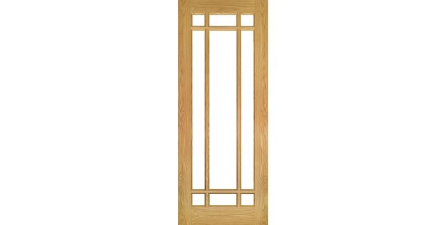 Deanta Kerry Unfinished Oak Glazed Internal Door