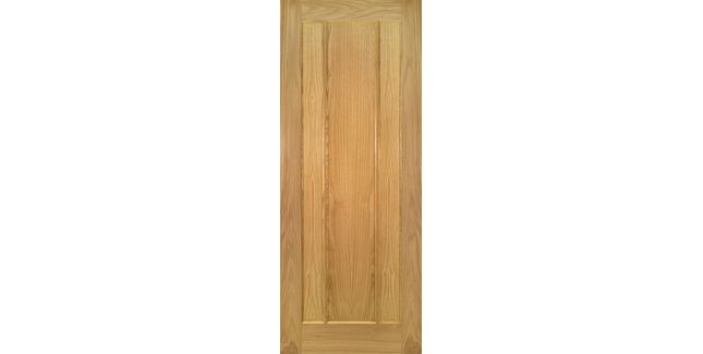 Deanta Norwich Rustic 3 Panel Unfinished Oak Internal Door