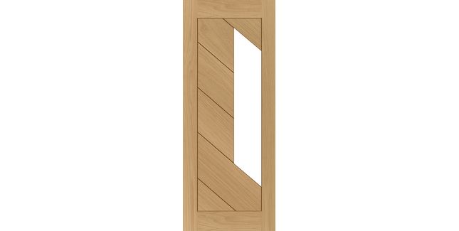 Deanta Torino Pre-Finished Oak Glazed Internal Door