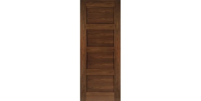 Deanta Coventry 4 Panel Pre-Finished Walnut FD30 Fire Door