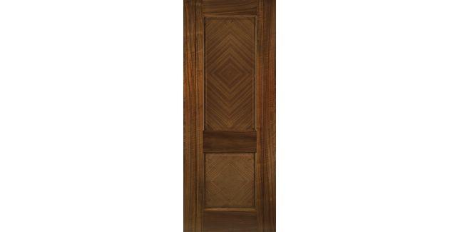Deanta Kensington Classic Diamond Pre-Finished Walnut FD30 Fire Door