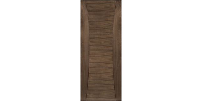 Deanta Pamplona Curved Panel Pre-Finished Walnut FD30 Fire Door