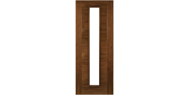 Deanta Seville Pre-Finished Walnut Glazed Internal Door