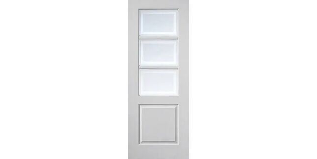 JB Kind Andorra White Glazed Door