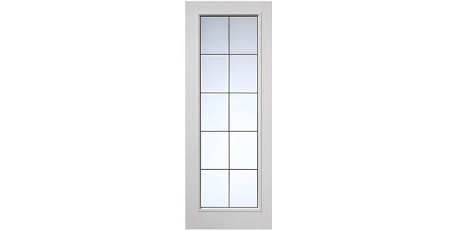 JB Kind Decima White Glazed Door
