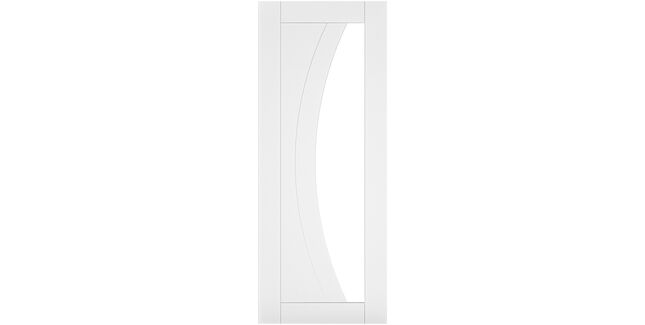 Deanta Ravello White Primed Glazed Internal Door