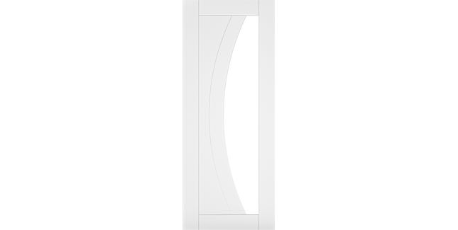 Deanta Ravello White Primed Glazed Internal Door