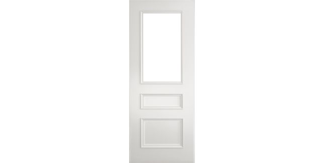 Deanta Windsor White Primed Glazed Internal Door
