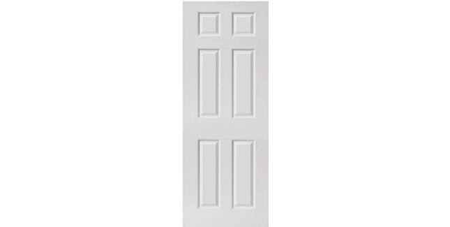 JB Kind 6 Panel Colonist Smooth White Primed Internal Door