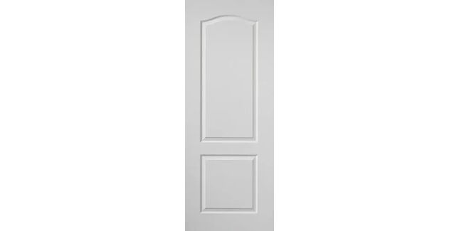 JB Kind 2 Panel Classique Grained White Primed Internal Door