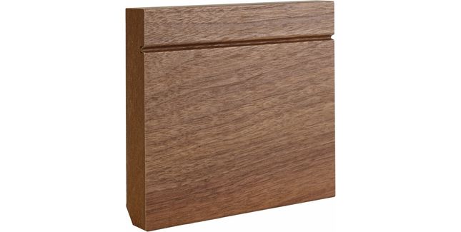 Deanta Pre-Finished Walnut Shaker Skirting - 3.6m (Pack of 4)