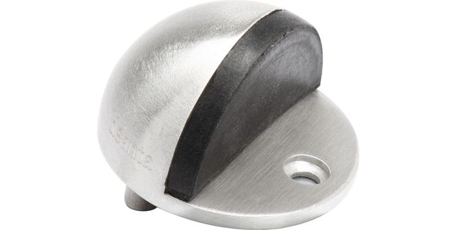 Deanta Oval Door Stop Satin Stainless Steel - 46mmØ x 26mm