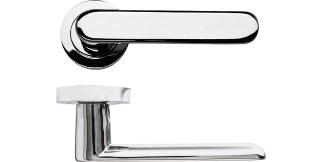 Deanta Parga Polished Chrome Handle - Round Rose