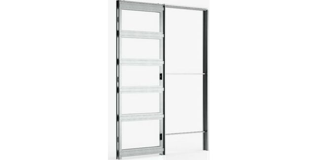 Deanta Single Pocket Door Kit (White Frame)