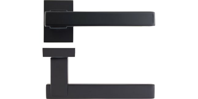 Deanta Argo Urban Door Handle on Rectangle Rose