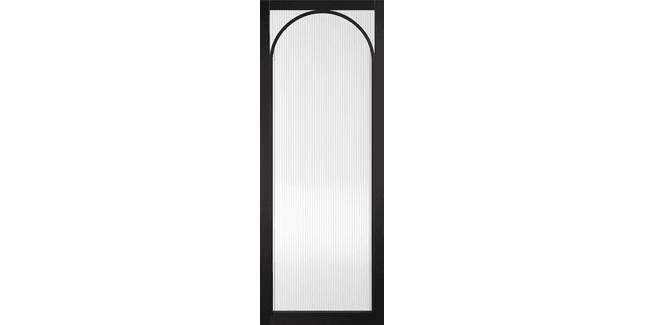 LPD Melrose Pre-Finished Black Reeded Glazed Internal Door