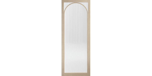 LPD Melrose Pre-Finished Blonde Oak Reeded Glazed Internal Door
