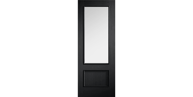 LPD Murcia Pre Finished Charcoal Black 1 Panel / 1L Clear Glazed