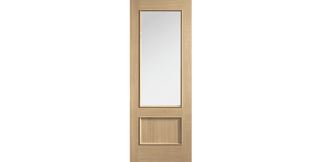 LPD Murcia Pre Finished Oak 1 Panel / 1L Clear Glazed