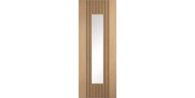 LPD Sydney Pre-Finished Oak Clear Glazed Internal Door