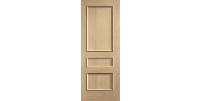 LPD Toledo Pre Finished Oak 3 Panel FD30 Fire Door