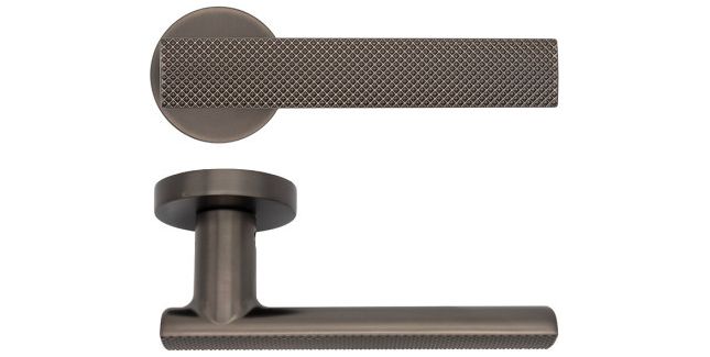 Deanta Olympia Matt Satin Black Nickel Door Handle (Pair)