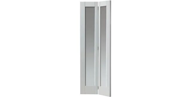 JB Kind Tobago White Primed Glazed Bi-fold Door