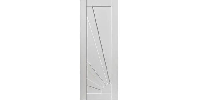 JB Kind 4 Panel Aurora Sunshine White Primed Internal Door