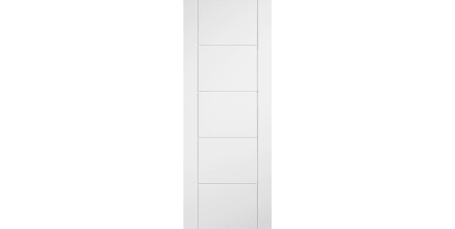 LPD Ladder-Style Pre-Finished White Laminate FD30 Fire Door