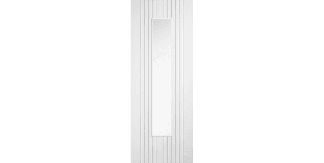 LPD Sydney Pre-Finished White Laminate Glazed Door