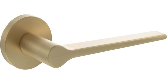 Senza Pari Laviano Lever Door Handle on Minimal Round Rose