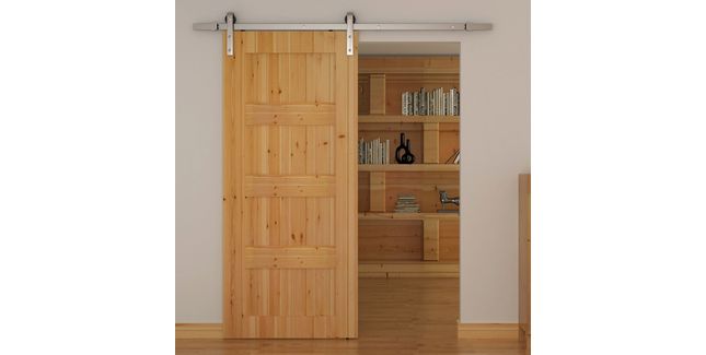 Stainless Steel Sliding Barn Door Hardware Kit