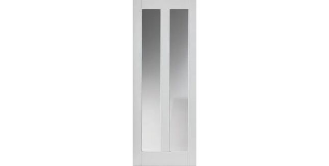 JB Kind 2 Light Dominica White Primed Glazed Internal Door