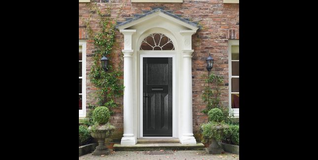 Crystal Eaton Classic 3 Panel Security Locking Front Door