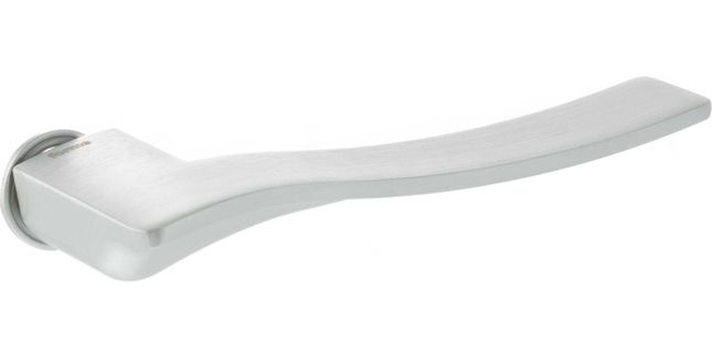Forme Olimpia Lever Door Handle on Concealed Round Rose - Satin Chrome