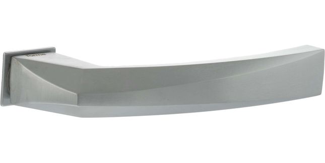 Forme Crystal Lever Door Handle on Concealed Square Rose