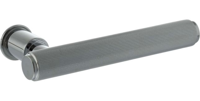 Millhouse Brass Stephenson Lever Door Handle on Concealed Round Rose