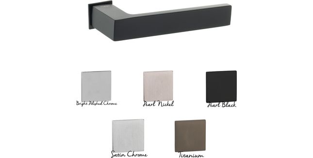 Tupai Rapido RetaLine Rillo Lever Door Handle on Concealed Square Rose