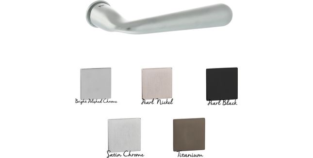 Tupai Rapido CurvaLine Adra Lever Door Handle on Concealed Round Rose